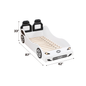 White Twin Car Bed with LED Lights - Fun Kids Bed for Bedroom