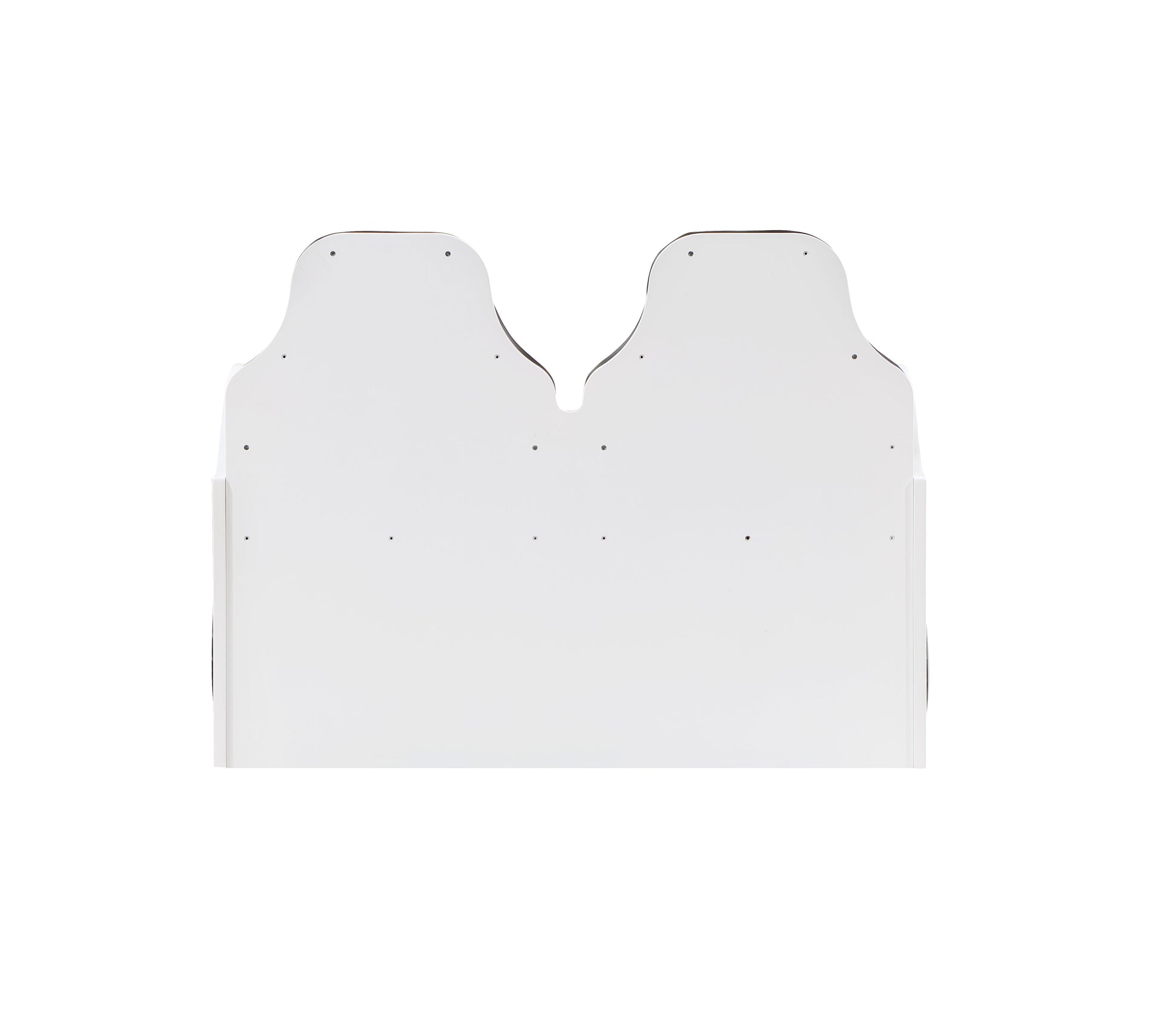 White Twin Car Bed with LED Lights - Fun Kids Bed for Bedroom