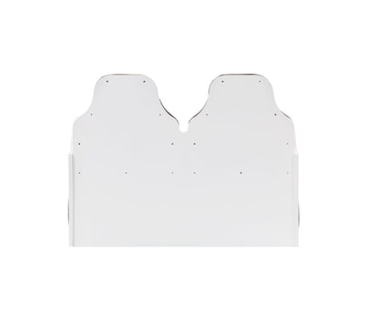 White Twin Car Bed with LED Lights - Fun Kids Bed for Bedroom