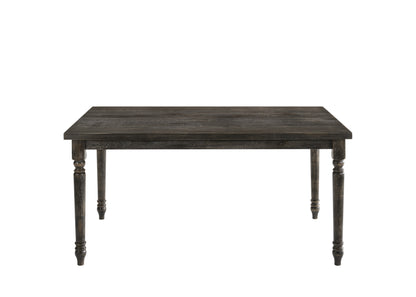 Gray Dining Table Set - 7 Chairs for Kitchen Dining Rooms