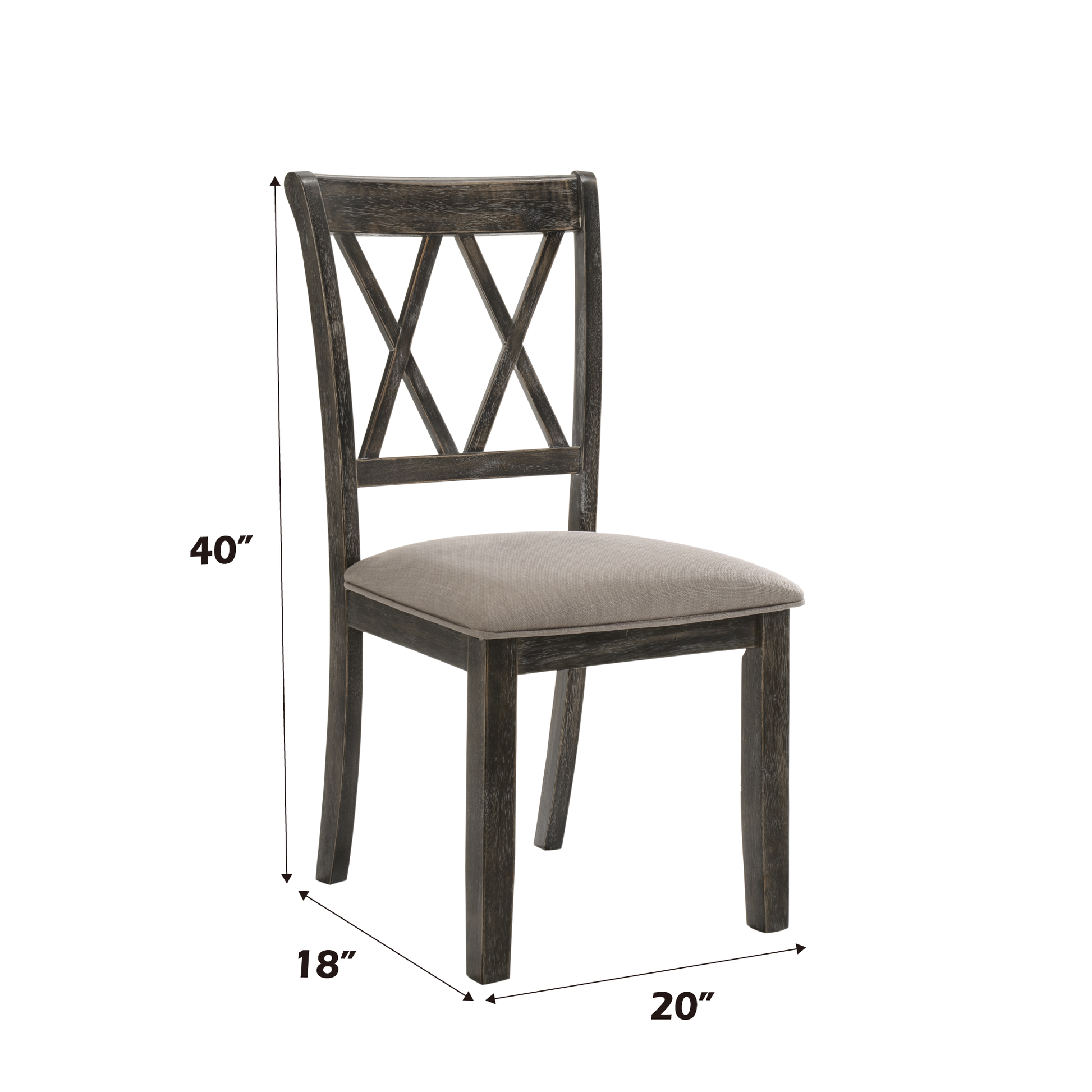 Gray Dining Table Set - 7 Chairs for Kitchen Dining Rooms
