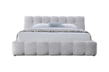 Gray Chenille Eastern King Bed - 84" x 103" for Bedroom