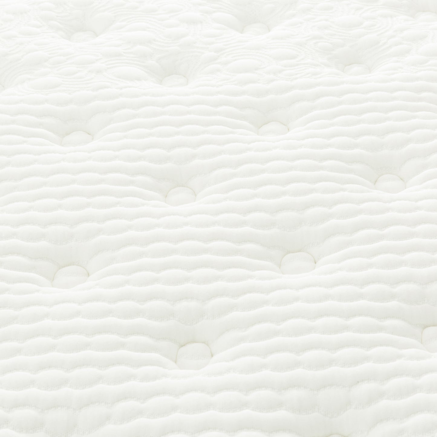 Queen Size Hybrid Mattress - White, Cooling Memory Foam for Bedroom