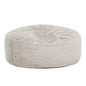 Modern 5-Foot Round Memory Foam Bean Bag Soft Corduroy Fabric Bean Bag Chair, Taupe