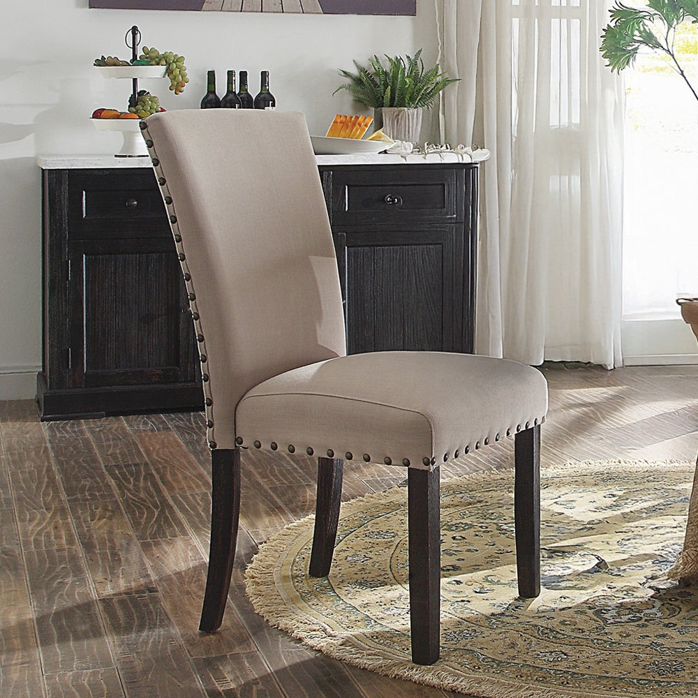 Oak Side Chairs Set of 2 - Contemporary Dining Chairs for Dining Room