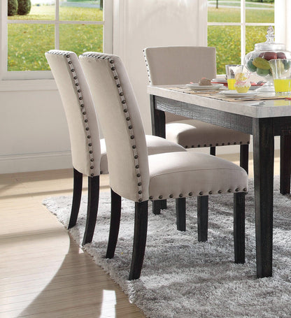 Oak Side Chairs Set of 2 - Contemporary Dining Chairs for Dining Room
