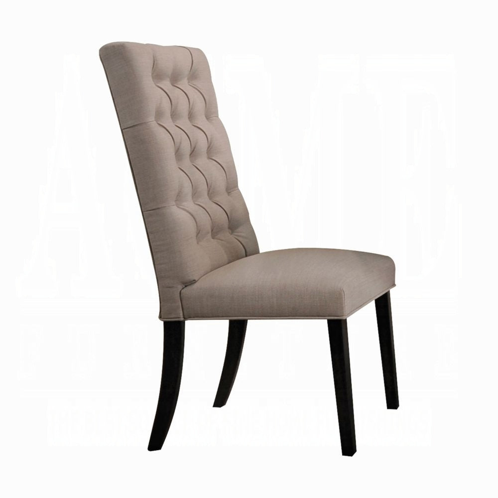 Classic Black Tan Side Chairs Set of 2