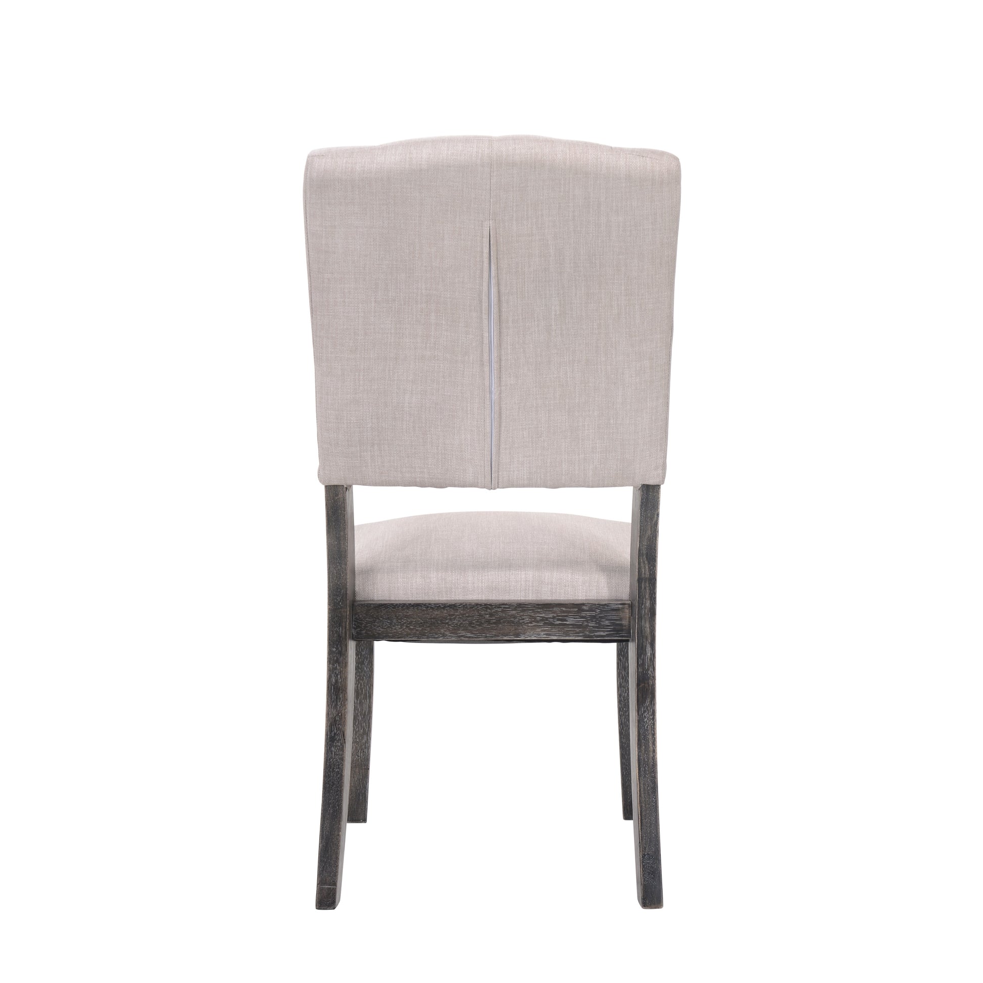 Gray Dining Chairs Set of 2 - Rustic Transitional Style