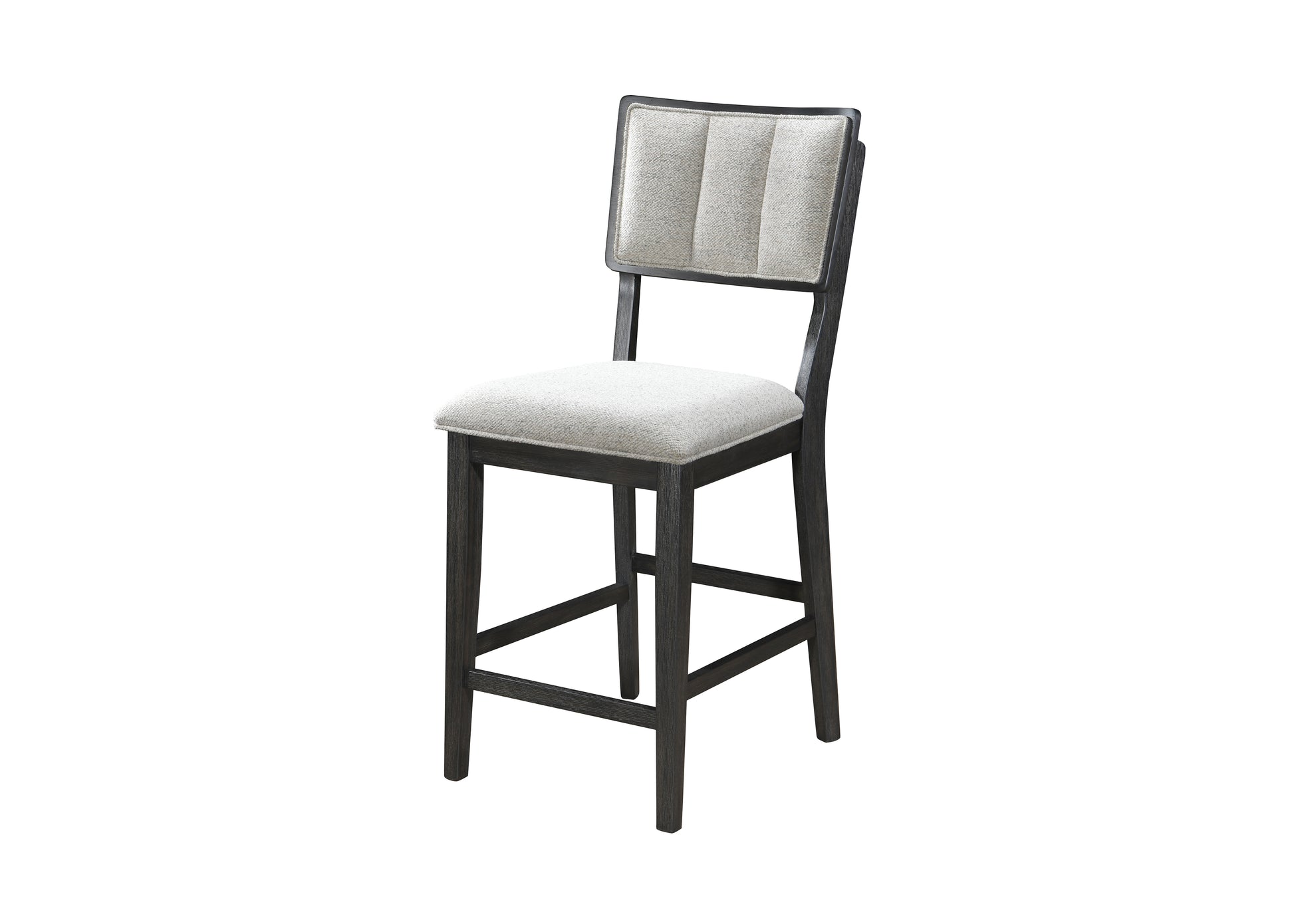 Gray Farmhouse Dining Room Bar Stools Set of 2 Wood Chairs