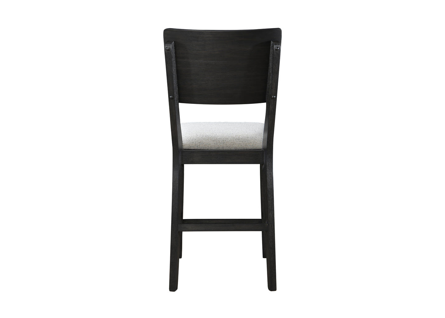 Gray Farmhouse Dining Room Bar Stools Set of 2 Wood Chairs
