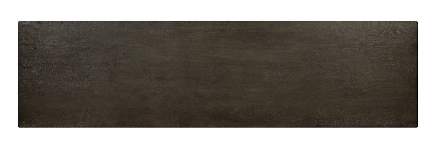Gray TV Console Base - Dual Cabinet & Shelves for Living Room