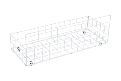 Queen Size Metal Bed Frame White Contemporary Style