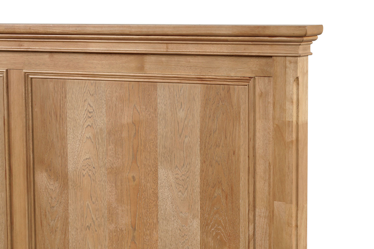 Queen Size Natural Oak Bed Frame Farmhouse Bedroom