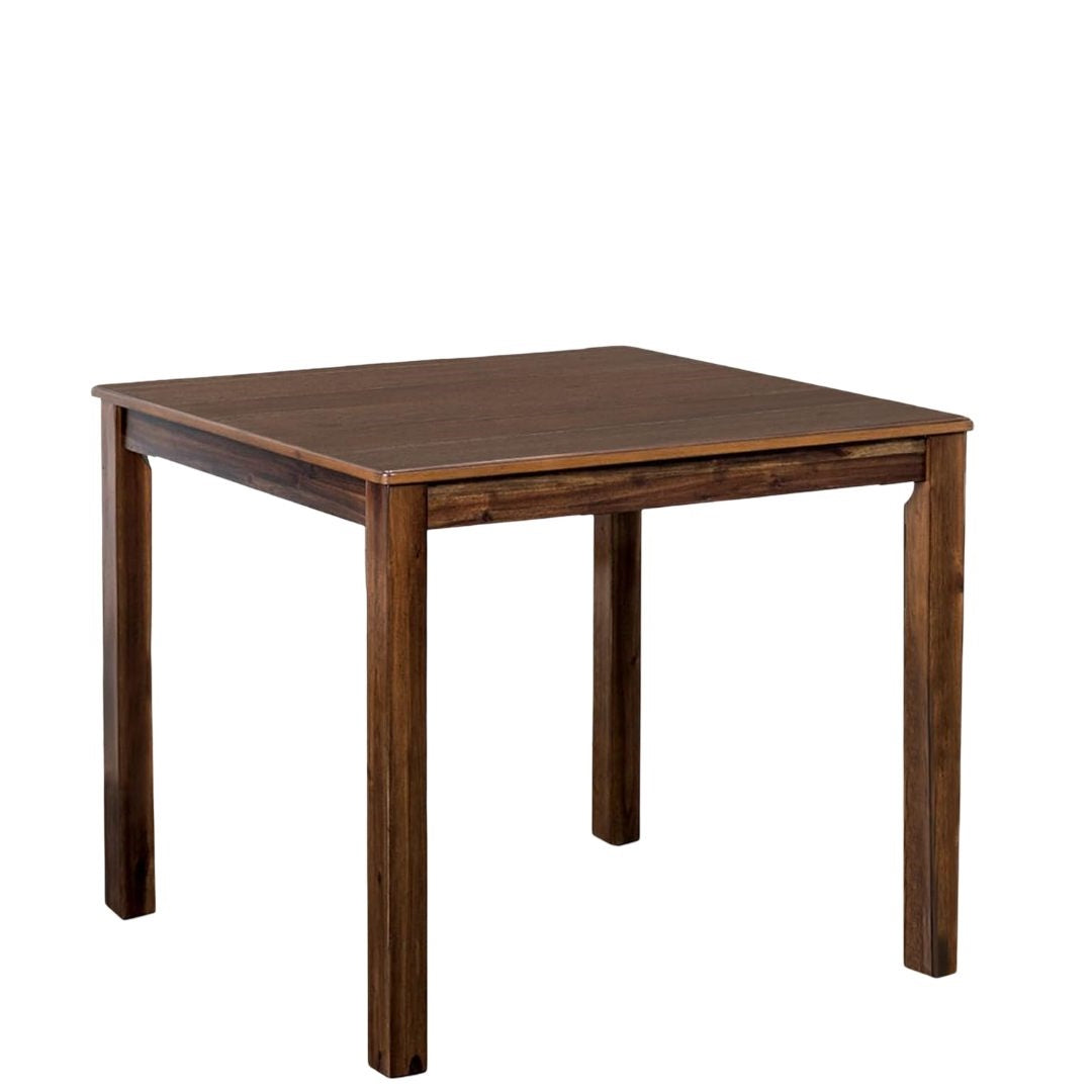 Square Walnut Dining Table Set - Seats 4