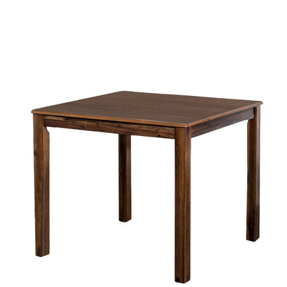 Square Walnut Dining Table Set - Seats 4
