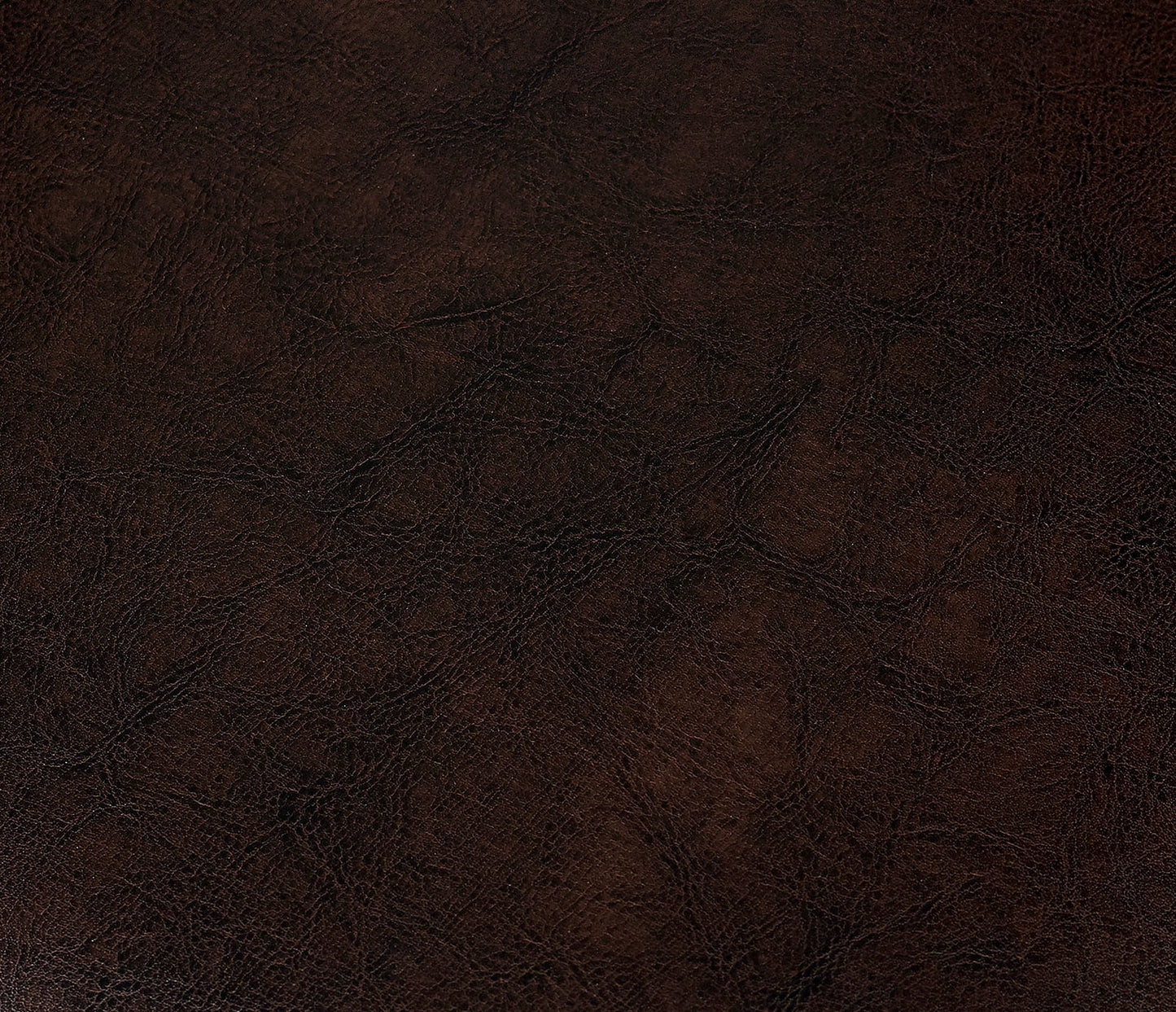 Dark Brown Leather Dining Table Set - Seats 4