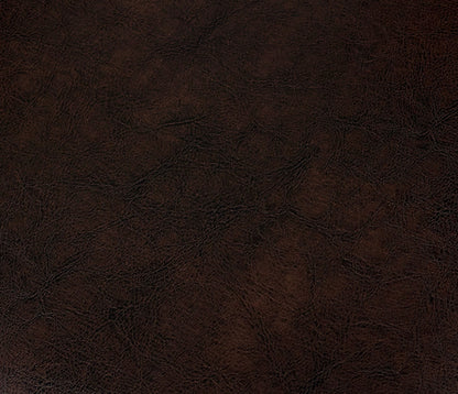 Dark Brown Leather Dining Table Set - Seats 4