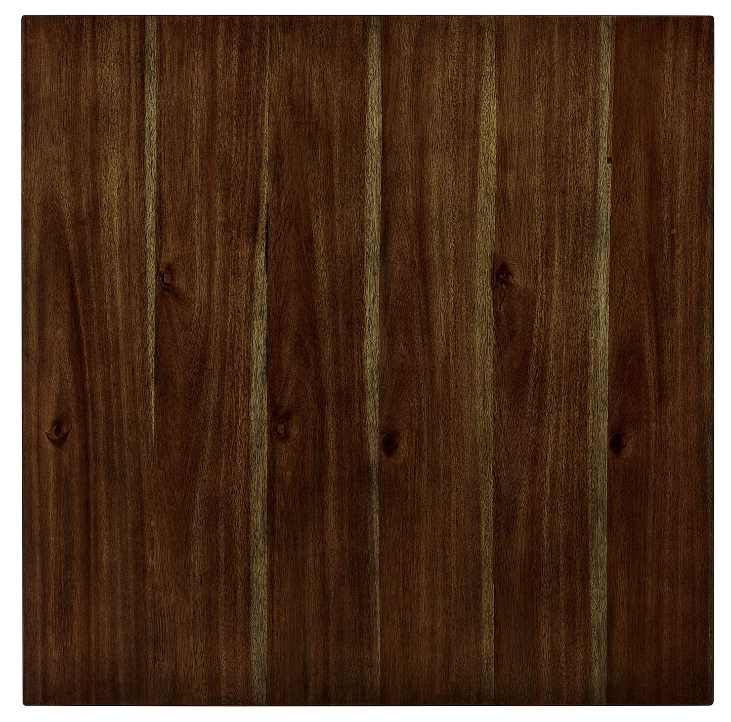 Dark Brown Leather Dining Table Set - Seats 4