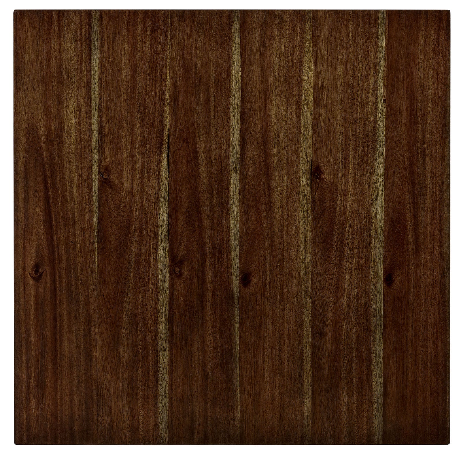Dark Brown Leather Dining Table Set - Seats 4