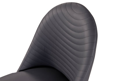 Black Contemporary Side Chair - 2 Piece Dining Set