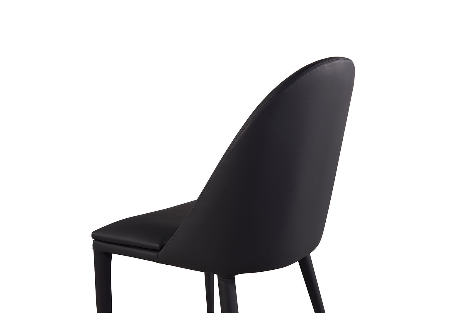 Black Contemporary Side Chair - 2 Piece Dining Set