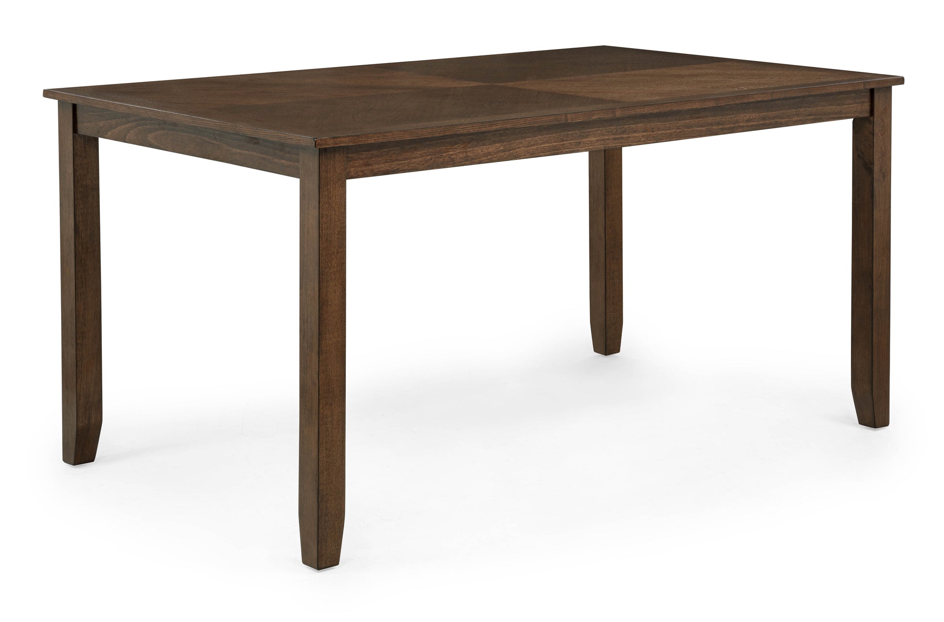 4 Piece Brown Wood Dining Table Set with Chairs