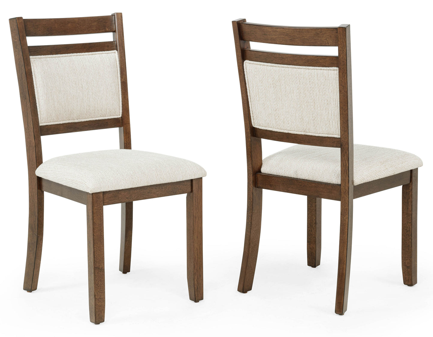 4 Piece Brown Wood Dining Table Set with Chairs