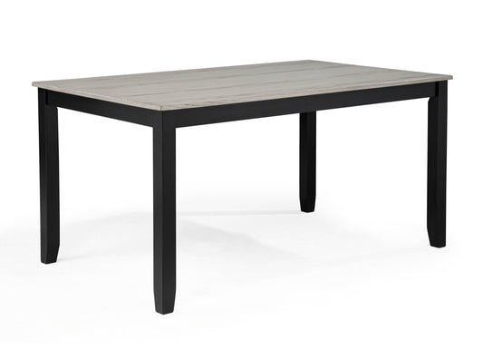 6 Piece Dark Gray Dining Table Set Seats 6