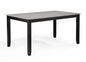 6 Piece Dark Gray Dining Table Set Seats 6