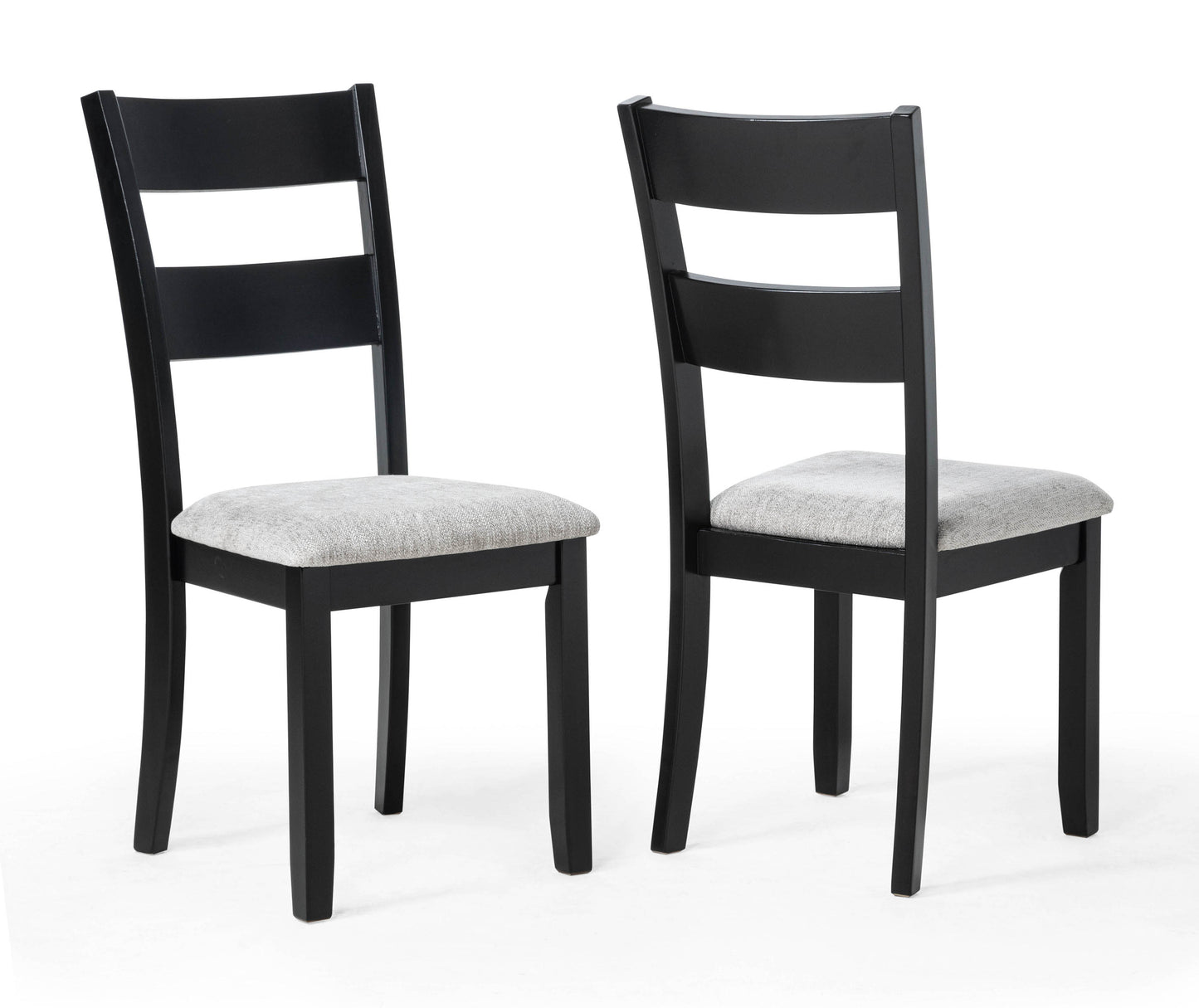 6 Piece Dark Gray Dining Table Set Seats 6