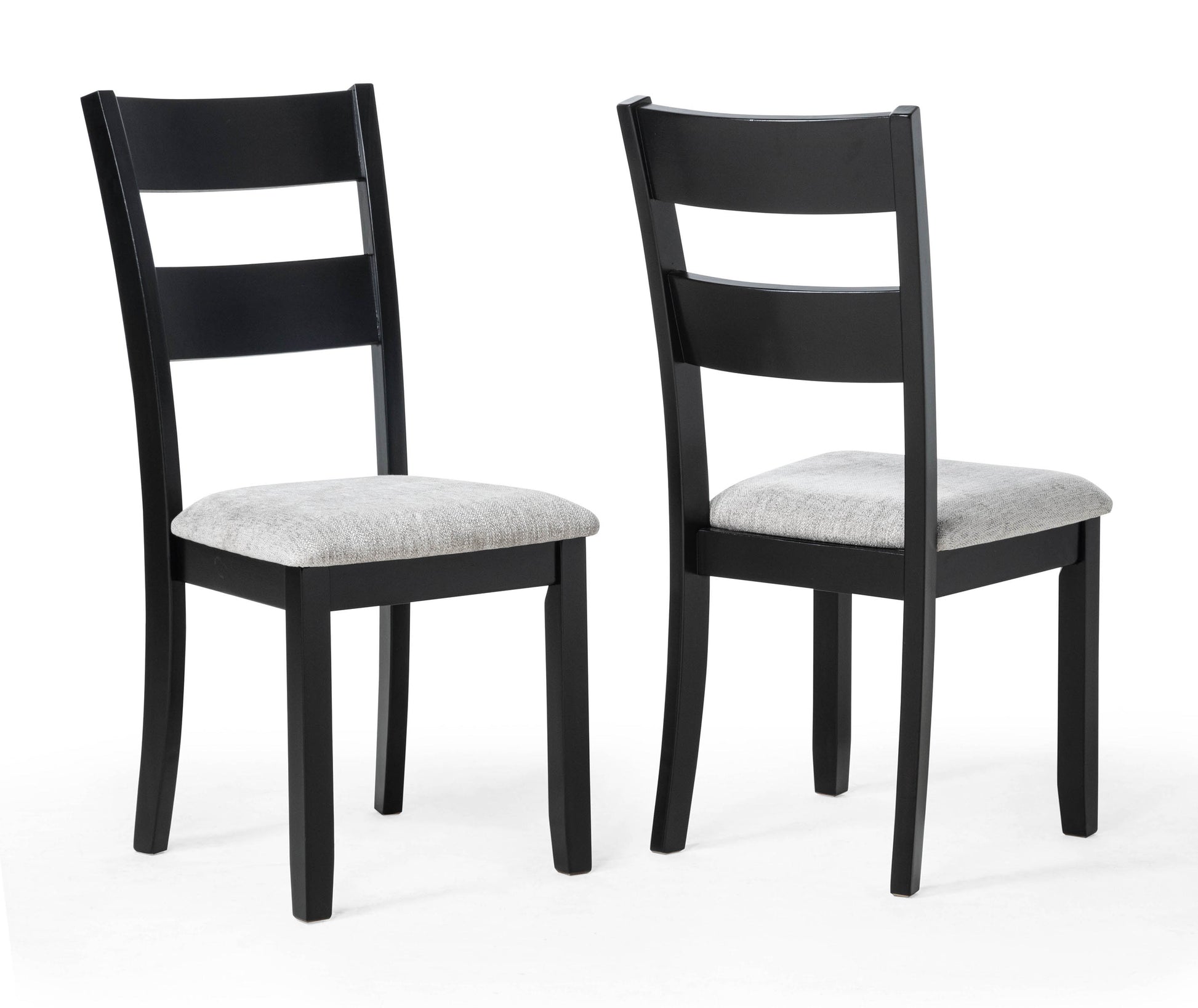 6 Piece Dark Gray Dining Table Set Seats 6