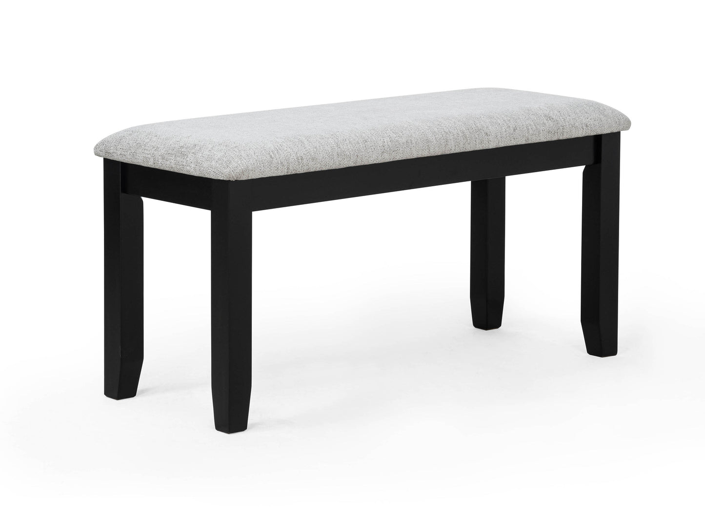 6 Piece Dark Gray Dining Table Set Seats 6