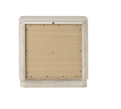 Grey Mix 2 Drawer Nightstand Contemporary Style for Bedroom