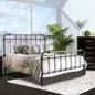 Transitional Style Antique Black 1pc Full Size Bed Hand-brushed Antique Gold Accents Bedroom Furniture