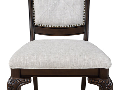 Formal Rectangular Dining Table - 9 Piece Set, Seats 8, 18" Extendable Leaf