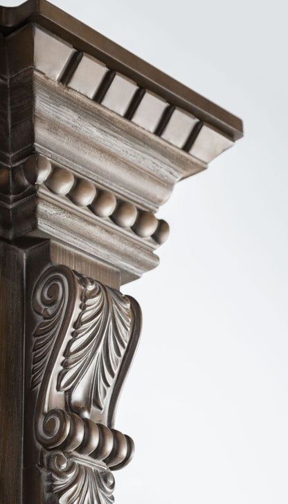 Queen Weathered Oak Bed Frame - Traditional Bedroom