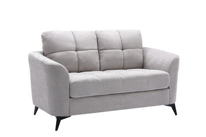Light Gray Sofa Loveseat Chair Set - 6 Seat Comfort for Living Room