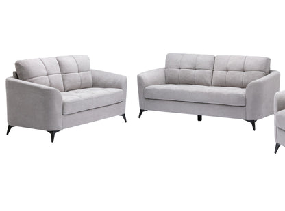 Light Gray 5 Seat Sofa Loveseat Set for Living Room
