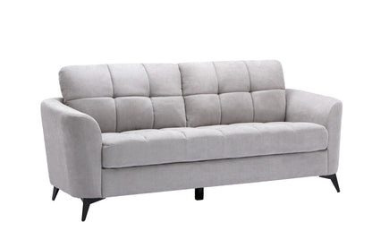Light Gray 5 Seat Sofa Loveseat Set for Living Room