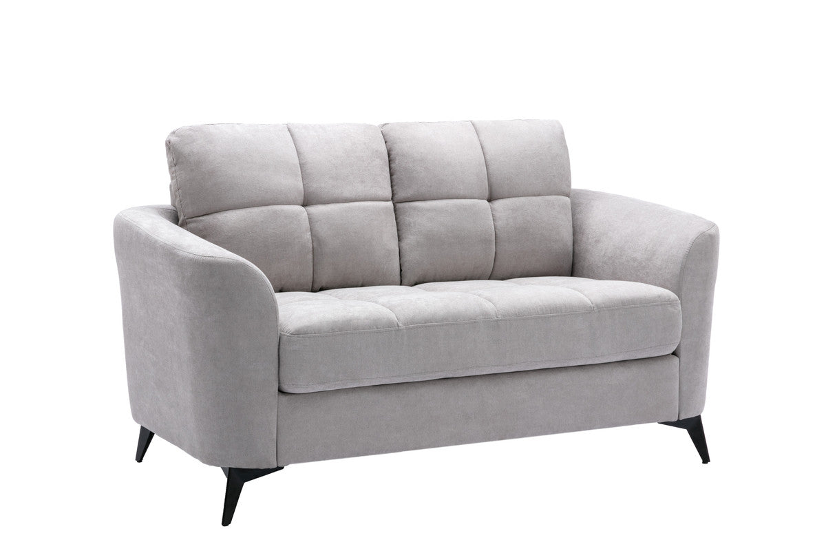 Light Gray 5 Seat Sofa Loveseat Set for Living Room