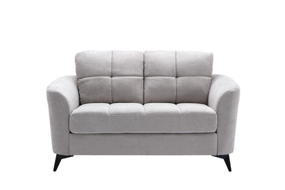 Light Gray 5 Seat Sofa Loveseat Set for Living Room