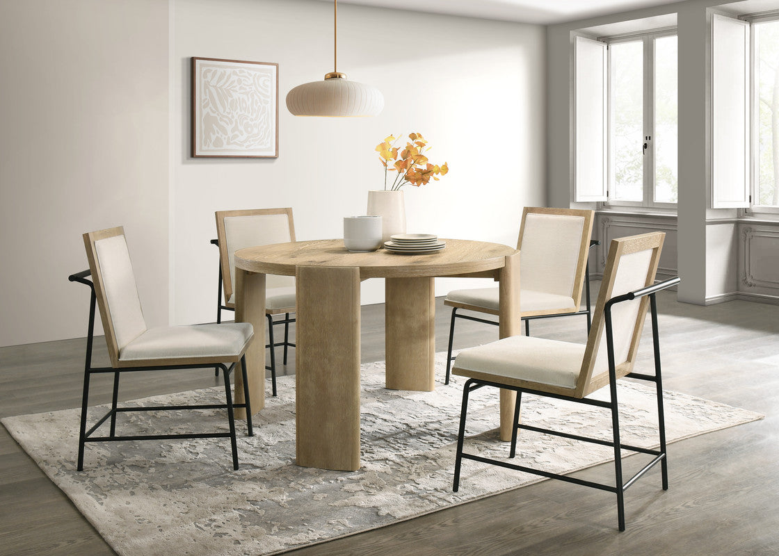 Oak Dining Table and Chairs Set for Kitchen or Dining Room