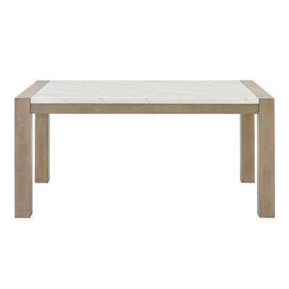 Light Oak Dining Table Set - 6 Chairs