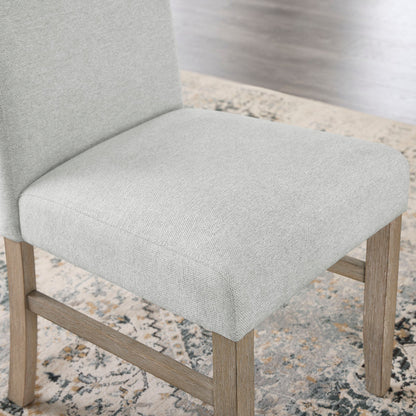 Light Oak Dining Table Set - 6 Chairs