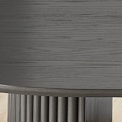 80" Gray Oak Dining Table Set - 6 Seats