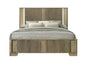 Lakkari Antique Oak Eastern King Bed w/LED