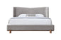 Melbourne Gray Chenille Queen Bed