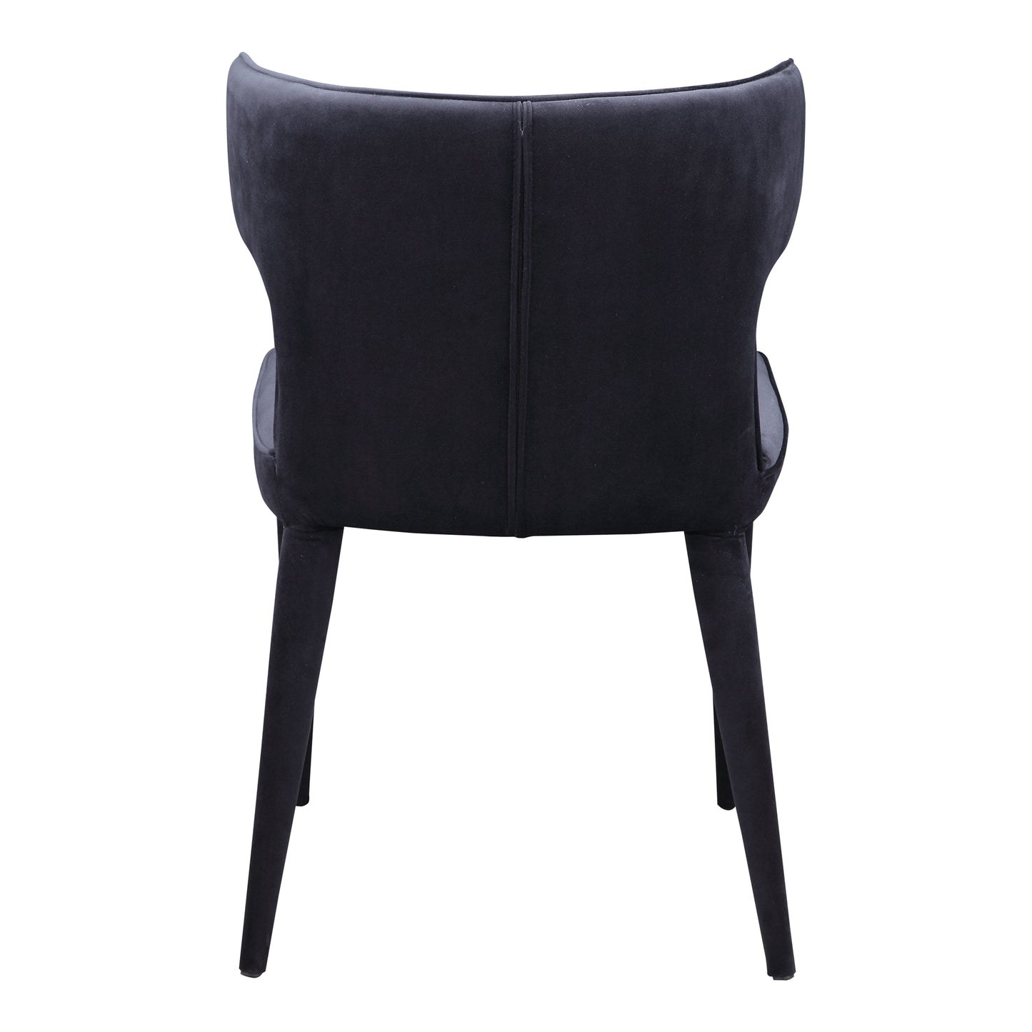 Black Velvet Barrel Dining Chair - 20" x 19" x 31" for Dining Room