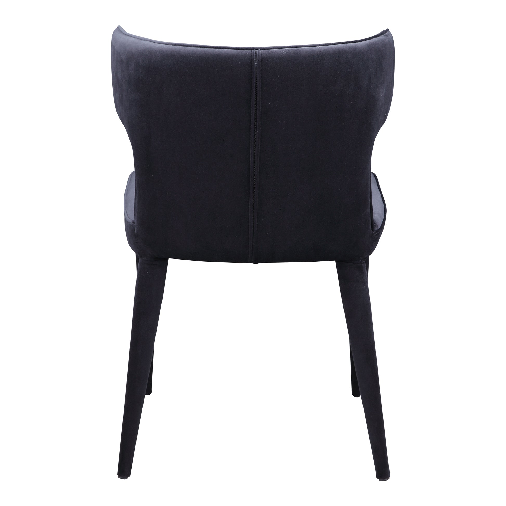 Black Velvet Barrel Dining Chair - 20" x 19" x 31" for Dining Room