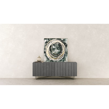 Grey Mango Wood Sideboard with Iron Legs - 71" Server